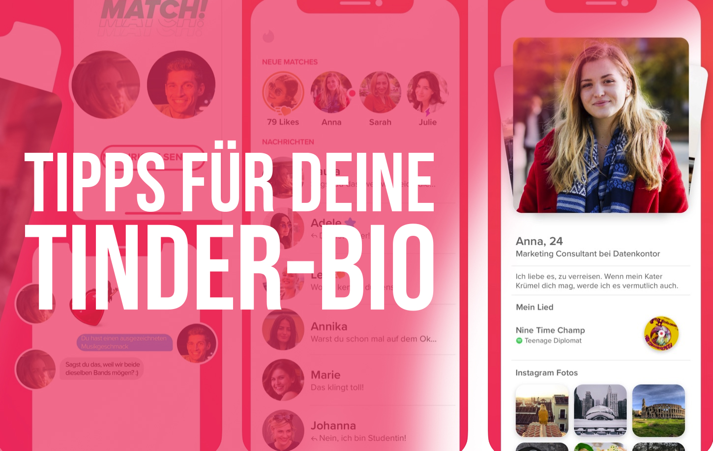 Tinder frau gutes profil Tinder Sprüche