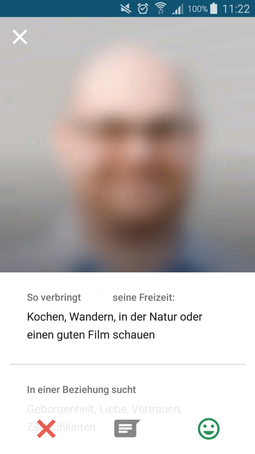Verleiten einer kleinen chat-dating-app
