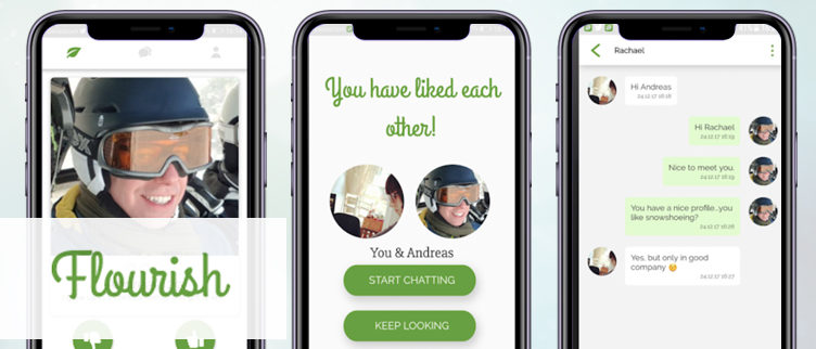 Screenshots Flourish app