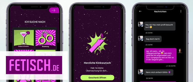 Screenshots Fetisch.de app
