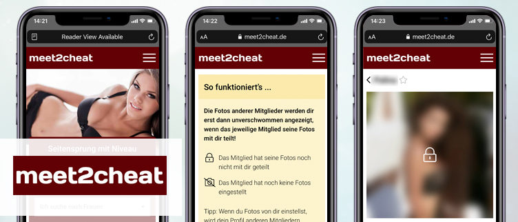 Screenshots Meet2Cheat app