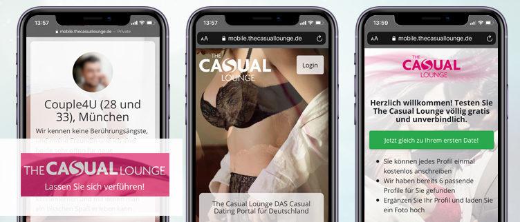 Screenshots The Casual Lounge app