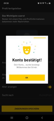 Werden grindr profil kann nicht geladen Grindr profil